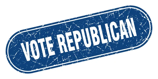 Vote Republican Sign Vote Republican Grunge Blue Stamp Label — Stock Vector