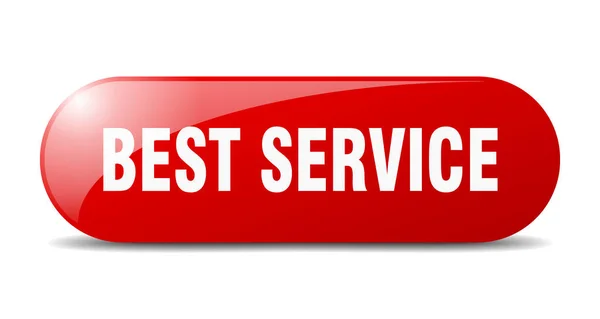 Bester Service Knopf Bestes Service Zeichen Schlüssel Druckknopf — Stockvektor