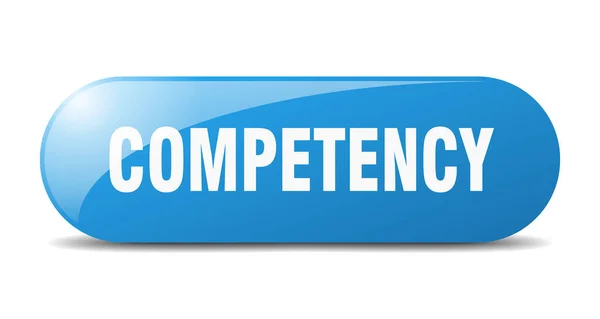 Przycisk Kompetencji Znak Kompetencji Klucz Przycisk Przycisku — Wektor stockowy