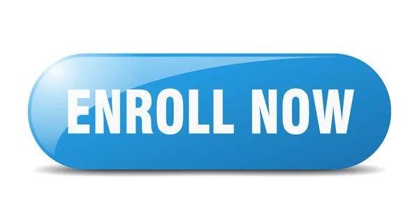 Enroll Now Button Enroll Now Sign Key Push Button — Stock Vector