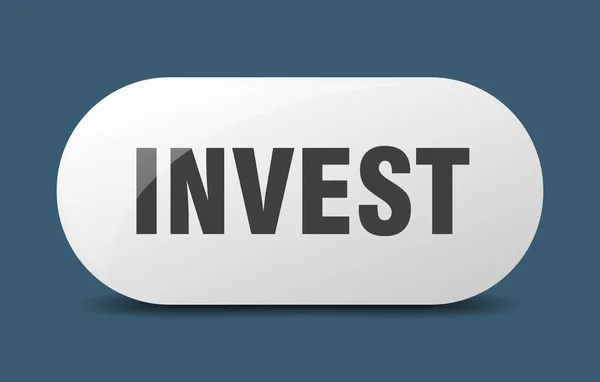 Yatırım Düğmesi Yatırım Işareti Anahtar Bas Düğmeye — Stok Vektör