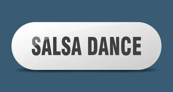 Botón Baile Salsa Signo Baile Salsa Llave Pulsador — Vector de stock
