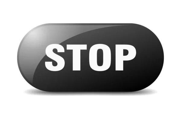 Stop Knop Stopbord Sleutel Drukknop — Stockvector
