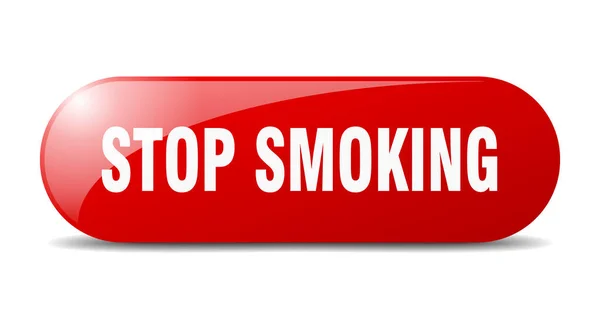 Σταμάτα Καπνίζεις Σταμάτα Καπνίζεις Κλειδί Πιέστε Κουμπί — Διανυσματικό Αρχείο