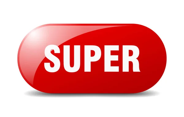 Super Knopf Super Zeichen Schlüssel Druckknopf — Stockvektor