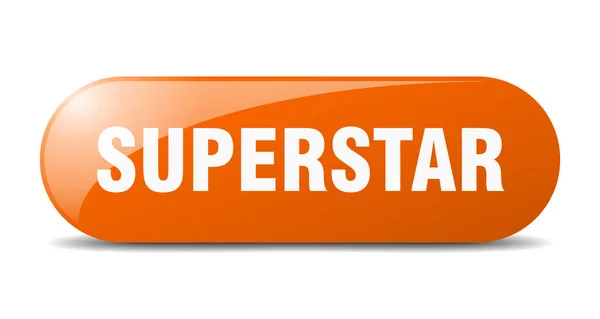 Botão Super Estrela Sinal Super Estrela Chave Botão Pressão — Vetor de Stock