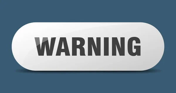 Warning Button Warning Sign Key Push Button — Stock Vector