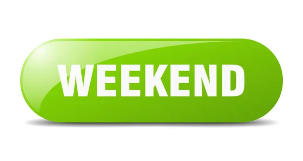 Przycisk Weekendowy Znak Weekendowy Klucz Przycisk Przycisku — Wektor stockowy