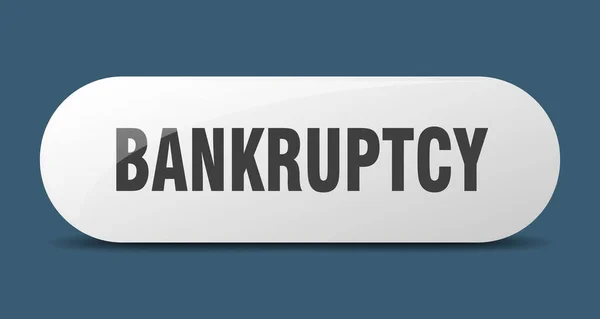 Bankruptcy Button Bankruptcy Sign Key Push Button — Stock Vector