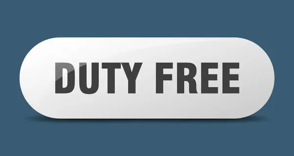 Кнопка Duty Free Знак Беспошлинности Ключ Кнопка — стоковый вектор