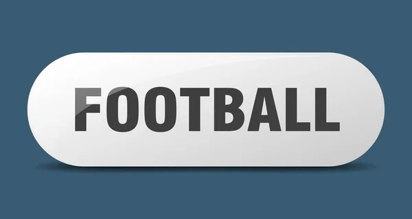 Futbol Düğmesi Futbol Tabelası Anahtar Bas Düğmeye — Stok Vektör