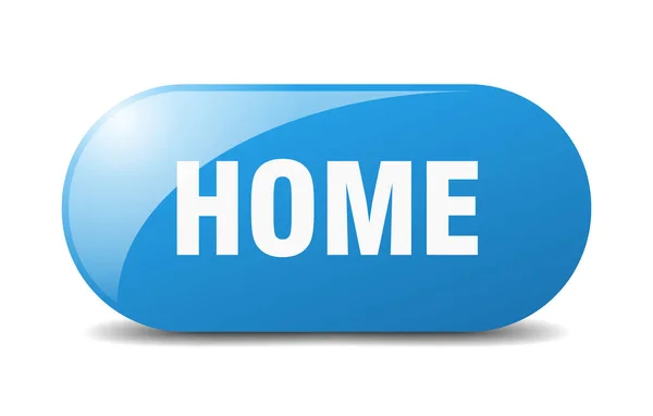 Home Button Home Sign Key Push Button — Stock Vector