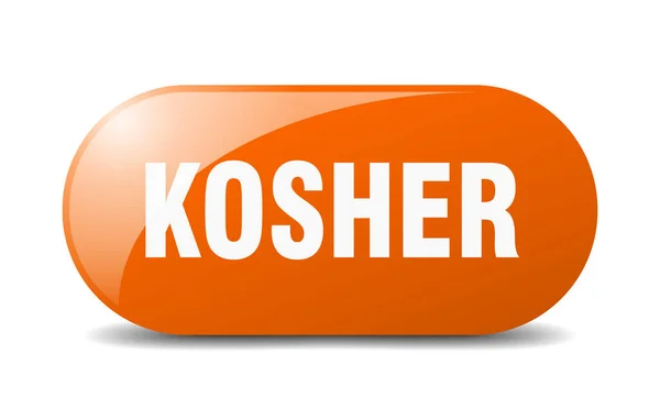 Kosher Button Kosher Sign Key Push Button — Stock Vector