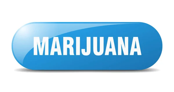 Bouton Marijuana Signe Marijuana Clé Bouton Poussoir — Image vectorielle