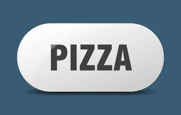 Pulsante Pizza Cartello Della Pizza Chiave Premere Pulsante — Vettoriale Stock