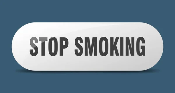 Přestaň Kouřit Přestaň Kouřit Klíč Stiskněte Tlačítko — Stockový vektor