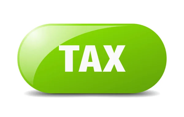 Φορολογικό Κουμπί Φορολογική Πινακίδα Κλειδί Πιέστε Κουμπί — Διανυσματικό Αρχείο