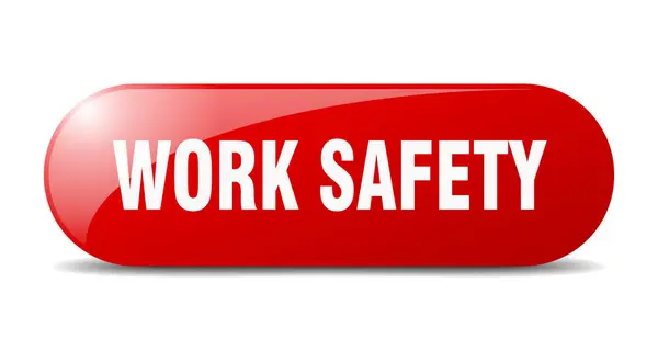 Work Safety Button Work Safety Sign Key Push Button — Stock Vector