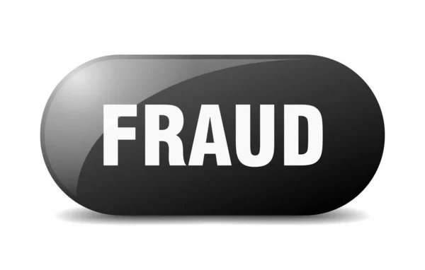 Botão Fraude Sinal Fraude Chave Botão Pressão — Vetor de Stock