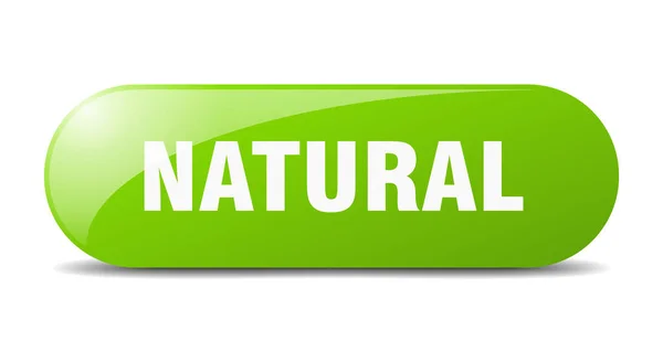 Pulsante Naturale Segno Naturale Chiave Premere Pulsante — Vettoriale Stock