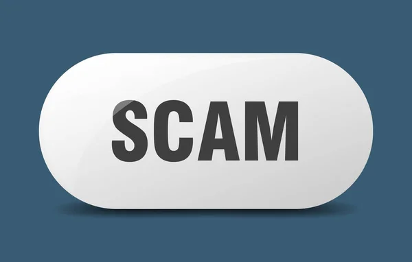 Tombol Scam Scam Sign Kuncinya Tombol Tekan - Stok Vektor