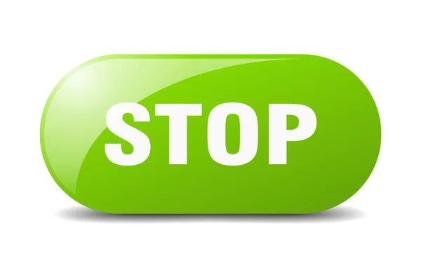 Stop Button Stop Sign Key Push Button — Stock Vector