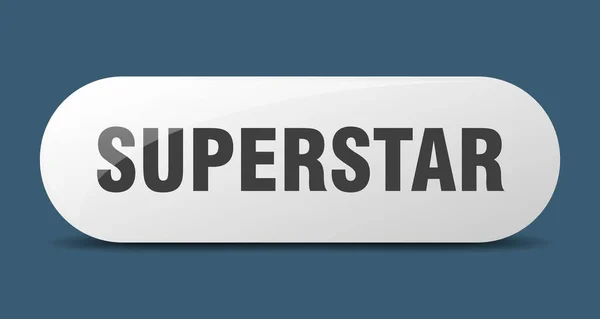 Superstar Button Superstar Sign Key Push Button — Stock Vector