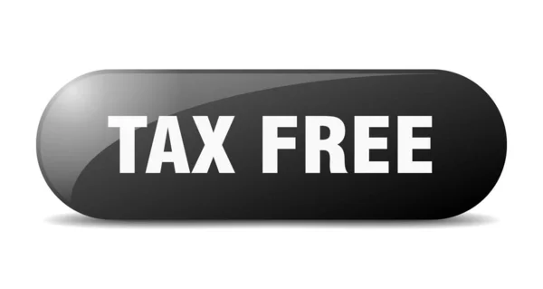 Botón Libre Impuestos Signo Libre Impuestos Llave Pulsador — Vector de stock