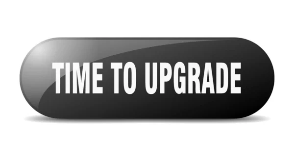 Time Upgrade Button Time Upgrade Sign Key Push Button — Stock Vector