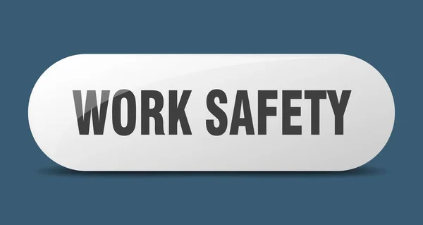 Work Safety Button Work Safety Sign Key Push Button — Stock Vector