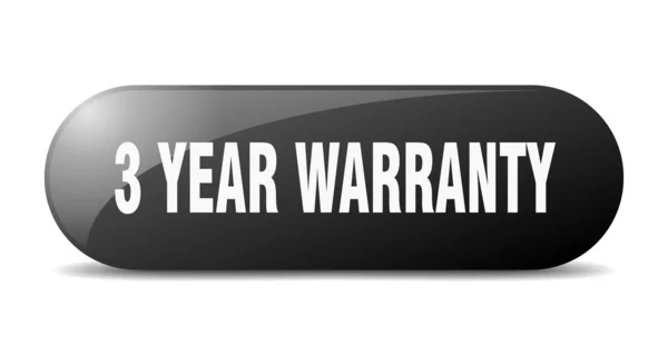Year Warranty Button Year Warranty Sign Key Push Button — Stock Vector