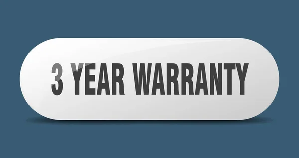 Year Warranty Button Year Warranty Sign Key Push Button — Stock Vector