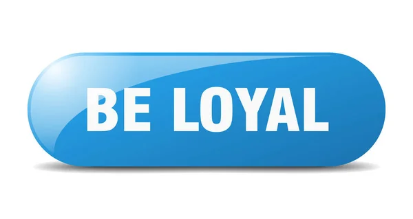 Loyal Button Loyal Sign Key Push Button — Stock Vector