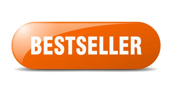 Pulsante Bestseller Segno Bestseller Chiave Premere Pulsante — Vettoriale Stock