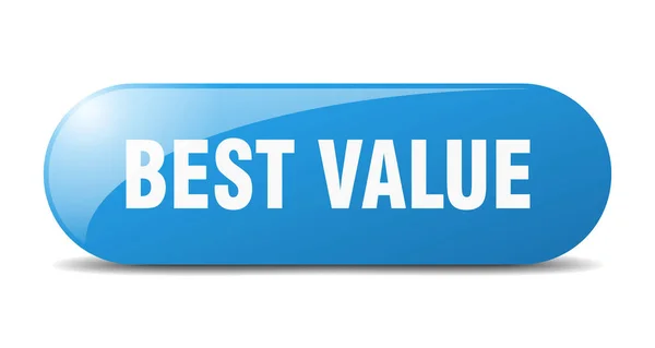Botão Melhor Valor Melhor Sinal Valor Chave Botão Pressão — Vetor de Stock