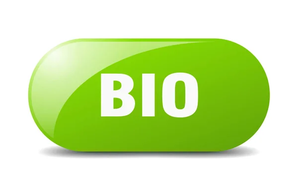 Botão Bio Sinal Biológico Chave Botão Pressão — Vetor de Stock