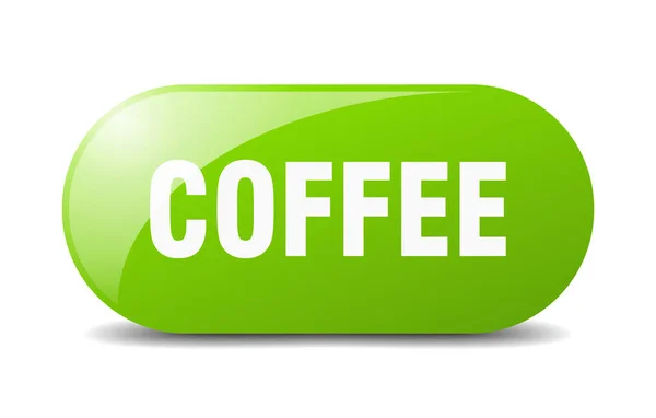 Kaffeknappen Kaffeskylt Nyckeln Tryckknapp — Stock vektor