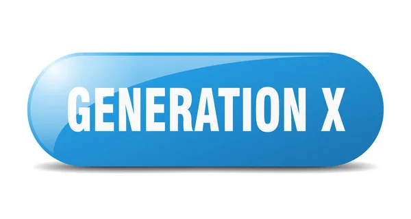 Generation Button Generation Sign Key Push Button — Stock Vector