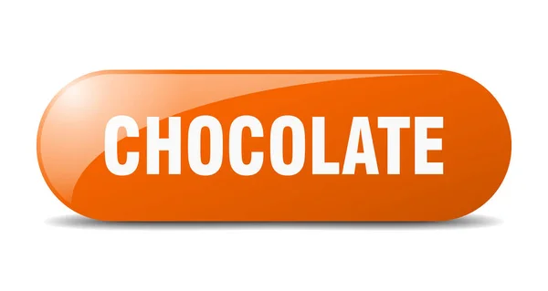 巧克力钮扣巧克力标志 按下按钮 — 图库矢量图片