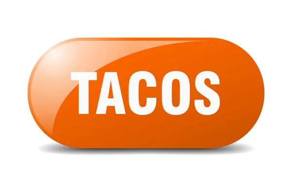 Tacos Button Tacos Sign Key Push Button — Stock Vector