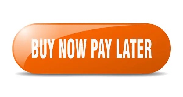 Αγοράστε Τώρα Πληρώσει Αργότερα Κουμπί Αγοράστε Τώρα Πληρώσει Αργότερα Υπογράψει — Διανυσματικό Αρχείο