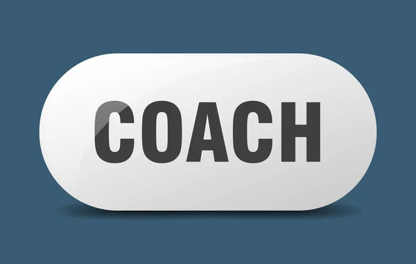 Coach Button Coach Sign Key Push Button — Stock Vector