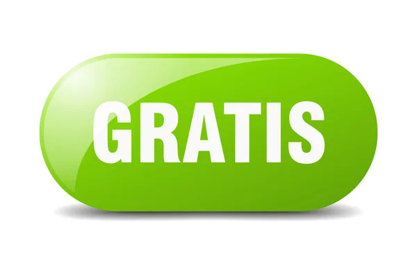 Botón Gratis Signo Gratis Llave Pulsador — Vector de stock