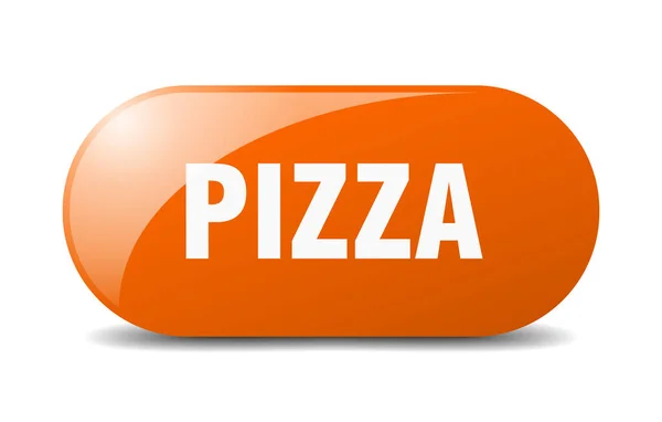 Pulsante Pizza Cartello Della Pizza Chiave Premere Pulsante — Vettoriale Stock