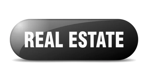 Real Estate Button Real Estate Sign Key Push Button — Stock Vector