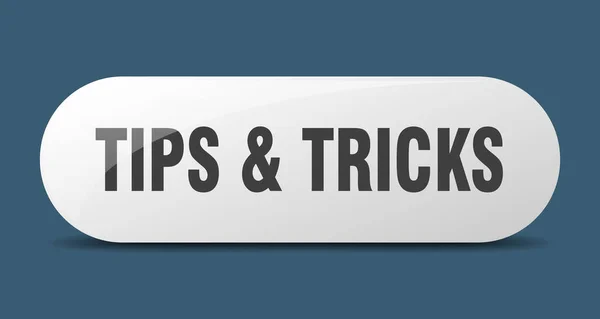 Tips Trucs Knop Tips Trucs Teken Sleutel Drukknop — Stockvector