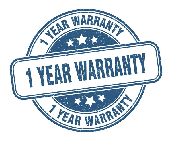 Year Warranty Stamp Year Warranty Grunge Sign Label — Stock Vector