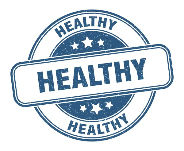 Healthy Stamp Healthy Grunge Sign Label — Stock Vector