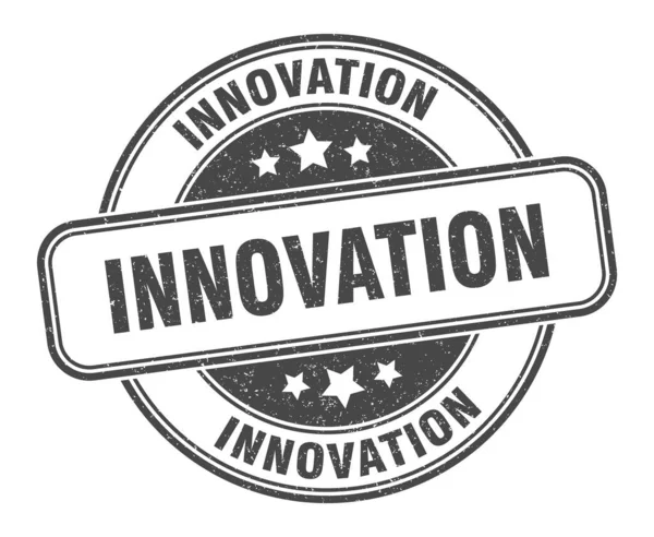 Innovationsstämpel Innovation Grunge Tecken Etikett — Stock vektor