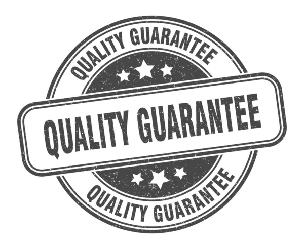 Quality Guarantee Stamp Quality Guarantee Grunge Sign Label — Stock Vector